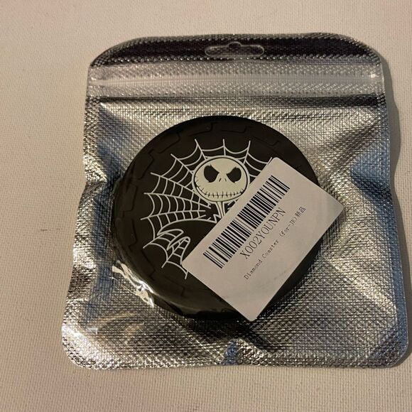 Nightmare Before Christmas Car Cup Coasters in black set of 2 NWT - Picture 4 of 4
